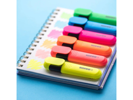 Kores surligneurs 'BRIGHT LINER', étui de 6