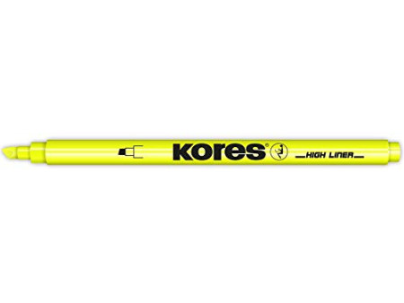Kores Surligneur, pointe biseautée: 0,5 - 3,5 mm, jaune