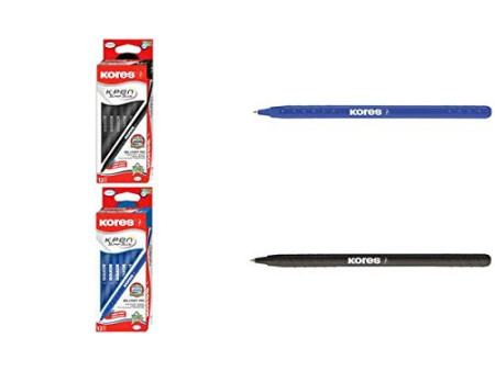 Kores Stylo à bille jetable K-Pen Super Slide K0, noir