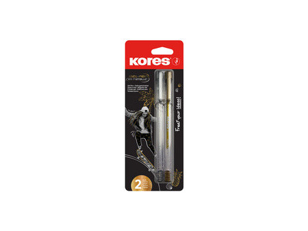 Kores Stylo roller à encre gel 'K11 Metallic', blister de 2