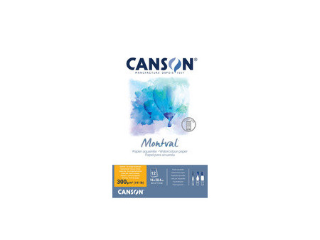 CANSON Bloc de papier aquarelle 'Montval', A6, 50 feuilles