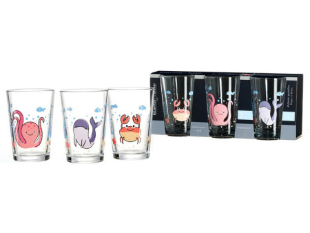 Ritzenhoff & Breker Verre MONDE SOUS-MARIN, set de 3