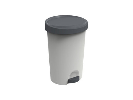 EDA Poubelle à pédale Stepy, 27 litres, PP, anthracite