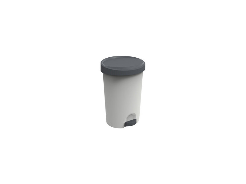 EDA Poubelle à pédale Stepy, 27 litres, PP, anthracite