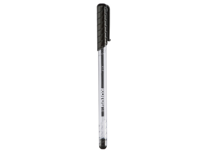 Kores Stylo bille jetable K-PEN K1, tracé: F, noir