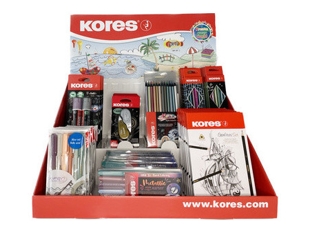 Kores Présentoir de comptoir série Metallic, présentoir