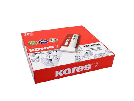 Kores gomme en plastique 'KE20',(L)60 x (P)21 x (H)10 mm