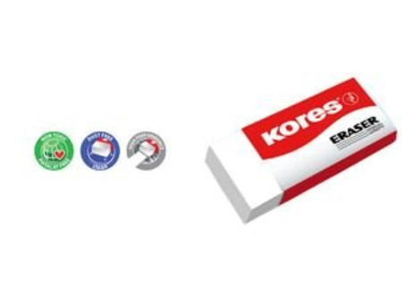Kores gomme en plastique 'KE30', (L)40 x (P)21 x (H)10 mm