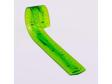 Kores Règle plate Elastik, 300 mm, plastique, incassable
