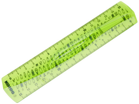 Kores Règle plate Elastik, 150 mm, plastique, incassable