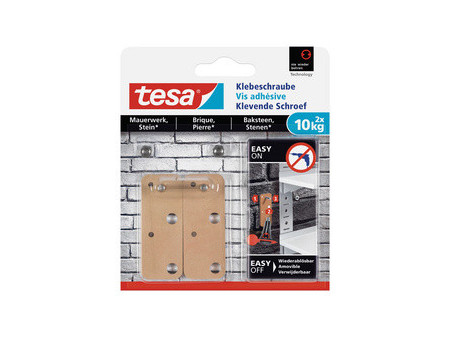 tesa Vis adhésive pour brique, rectangulaire, 5,0 kg