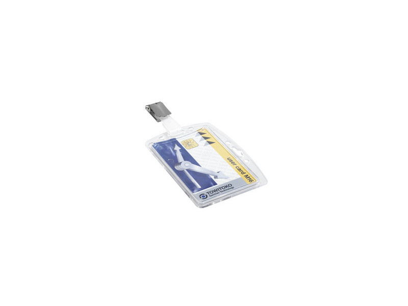 DURABLE Porte-badge, boîtier rigide, avec clip, 54 x 85 mm