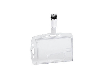 DURABLE Porte-badge, boîtier rigide, avec clip, 54 x 85 mm