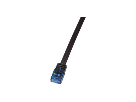 LogiLink Câble patch plat U/UTP, Cat. 6, 2,0 m, blanc