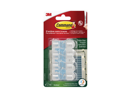 3M Command Clip pour câbles, extérieur, transparent