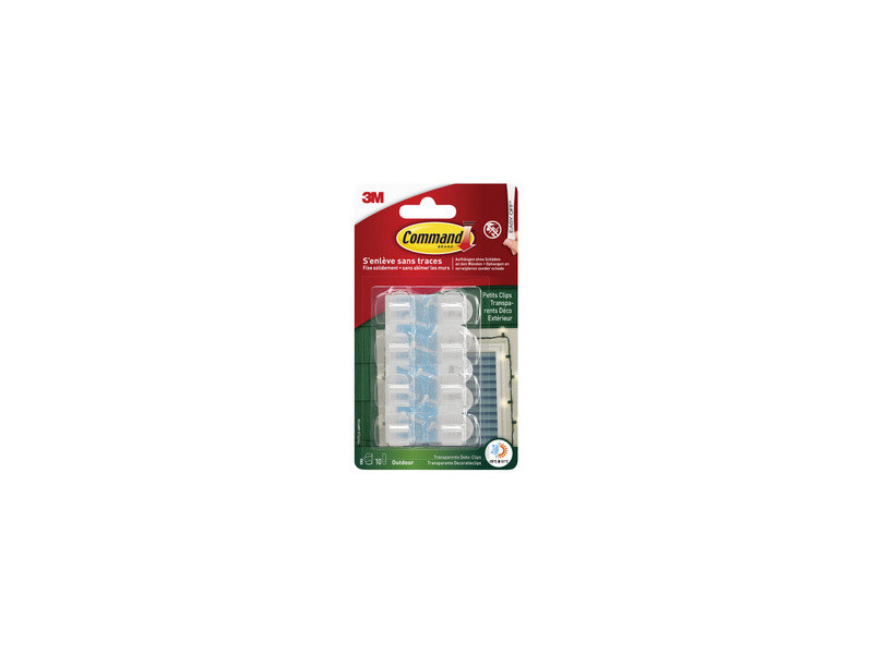 3M Command Clip pour câbles, extérieur, transparent