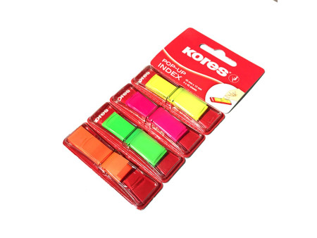 Kores Marque-pages en film POP-UP, 45 x 12 mm, assorti