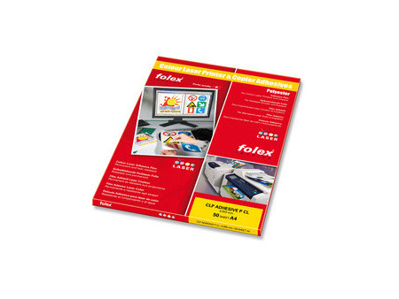 FOLEX Film laser couleur, A4, autocollant, transparent