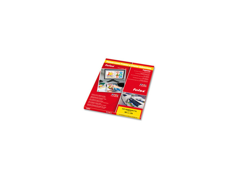 FOLEX Film laser couleur, A4, autocollant, transparent