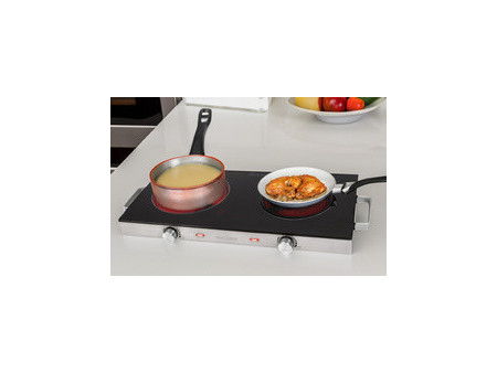 PROFI COOK Double plaque de cuisson PC-DKP 1211, inox