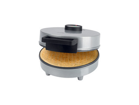 CLATRONIC Gaufrier à cornets de glace HA 3833, argent