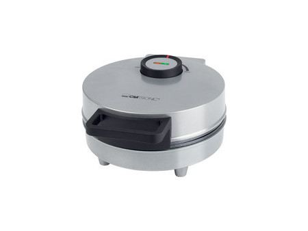 CLATRONIC Gaufrier à cornets de glace HA 3833, argent