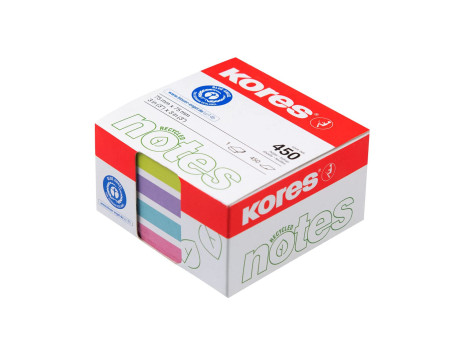 Kores Bloc-note adhésif Recycling 'Recycled Pastel Notes'