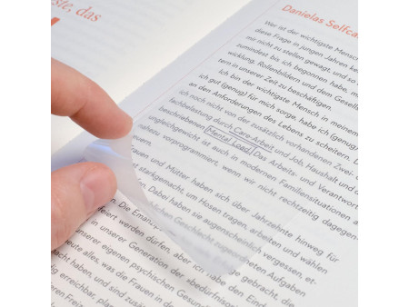 Kores Notes adhésives 'TRANSPARENT', 75 x 75 mm, uni