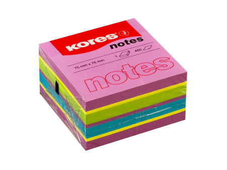 Kores Bloc-note cube 'Spring', 75 x 75 mm, 4 couleurs