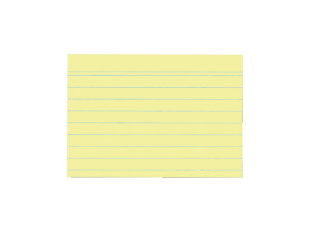 herlitz Fiches bristol, A7, ligné, jaune