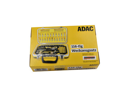 BRÜDER MANNESMANN Jeu de vis & d'embouts ADAC, 116 pièces