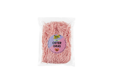 folia Herbe de décoration/Pâques, 30 g, rose