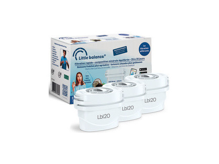 Little balance Carafe filtrante Claire + 6 cartouches