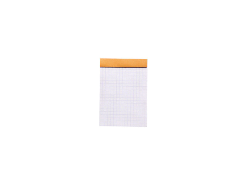 RHODIA Bloc agrafé No.12, 85 x 120 mm, quadrillé 5x5, noir