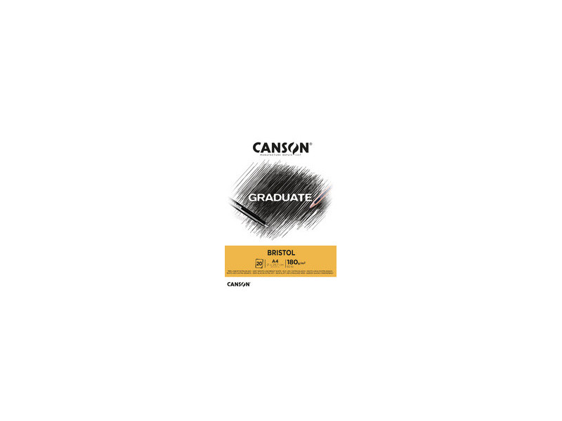 CANSON Bloc de dessin GRADUATE BRISTOL, A5