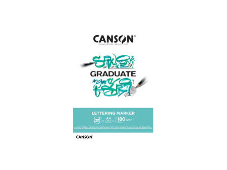 CANSON Bloc de dessin GRADUATE LETTERING MARKER, A3