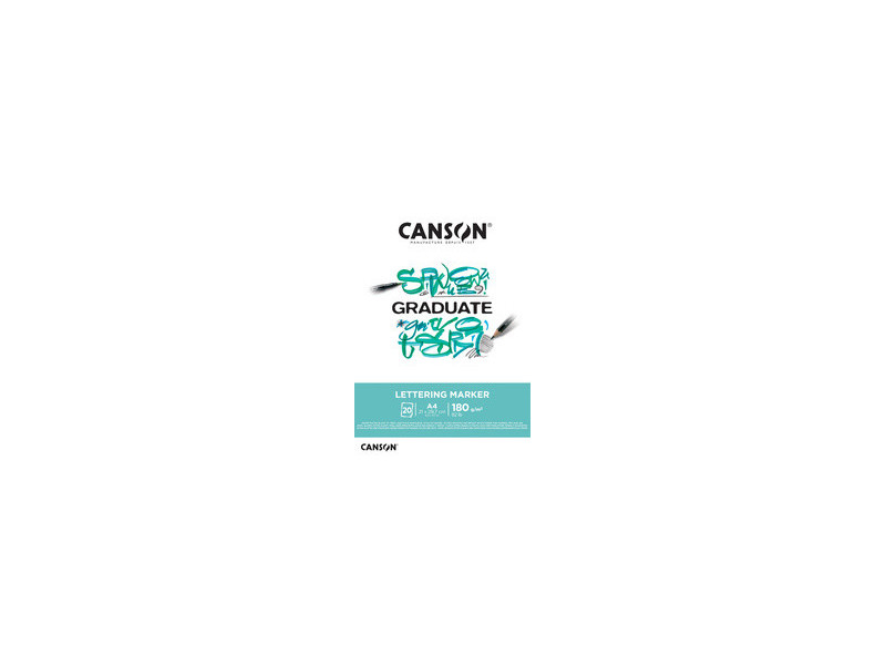 CANSON Bloc de dessin GRADUATE LETTERING MARKER, A3
