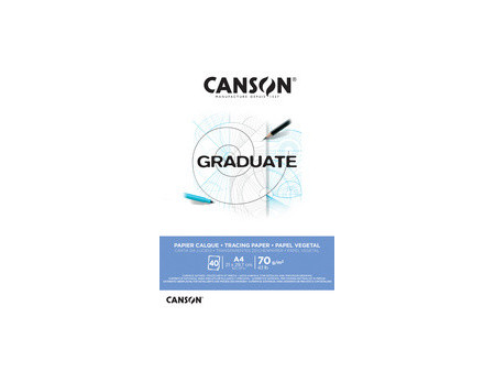 CANSON Bloc de calque GRADUATE, 70 g/m2, A4