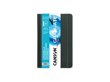 CANSON Carnet à croquis GRADUATE Aquarelle, noir