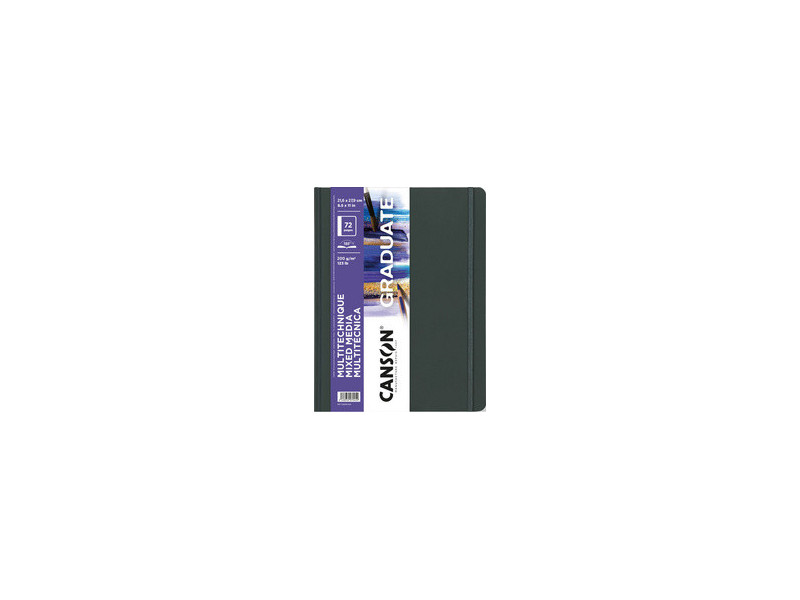 CANSON Carnet de dessin GRADUATE Mixed Media, noir