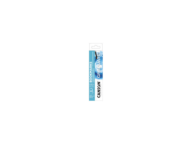 CANSON Marque-pages GRADUATE AQUARELLE, 50 x 190 mm
