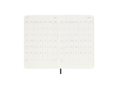 MOLESKINE Agenda de poche 2025/2026, 18 mois, P/A6, noir