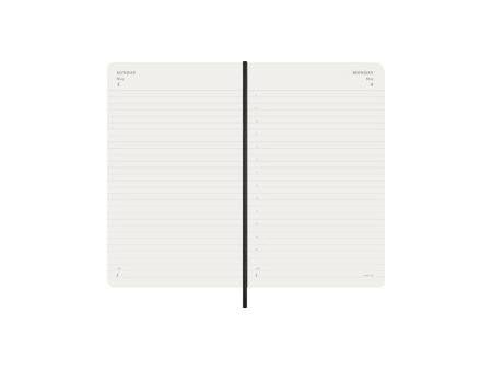 MOLESKINE Agenda 2026, journalier, L/A5, souple, rouge