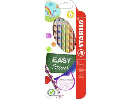 STABILO Crayon de couleur EASYcolors, pour gauchers, étui