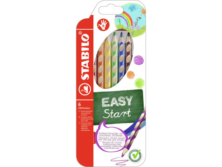 STABILO Crayon de couleur EASYcolors, pour droitiers, étui