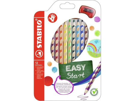 STABILO Crayon de couleur EASYcolors, pour droitier, étui