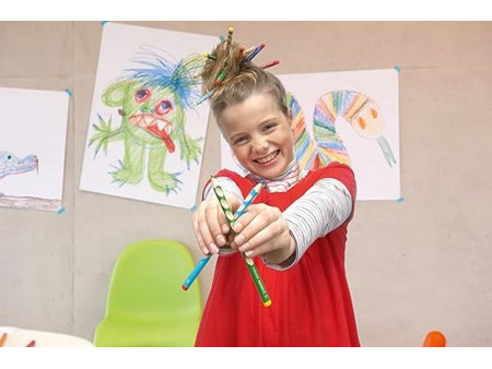 STABILO Crayon de couleur EASYcolors, pour droitier, étui