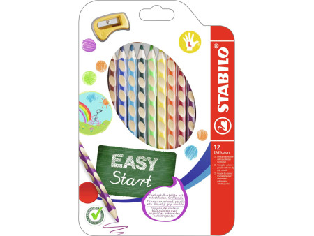 STABILO Crayon de couleur EASYcolors, pour gauchers, étui
