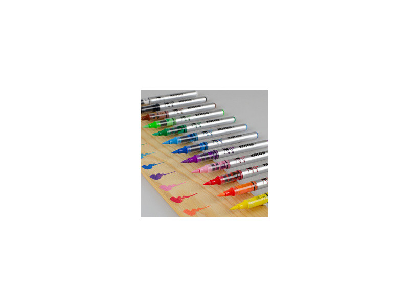 Kores Marqueur acrylique créatif Acrylic, étui de 12