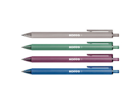 Kores Stylo à bille rétractable jetable 'Klick Pen', vintage
